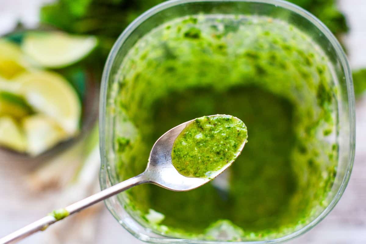 Cilantro Lime Sauce for Grilled Halibut