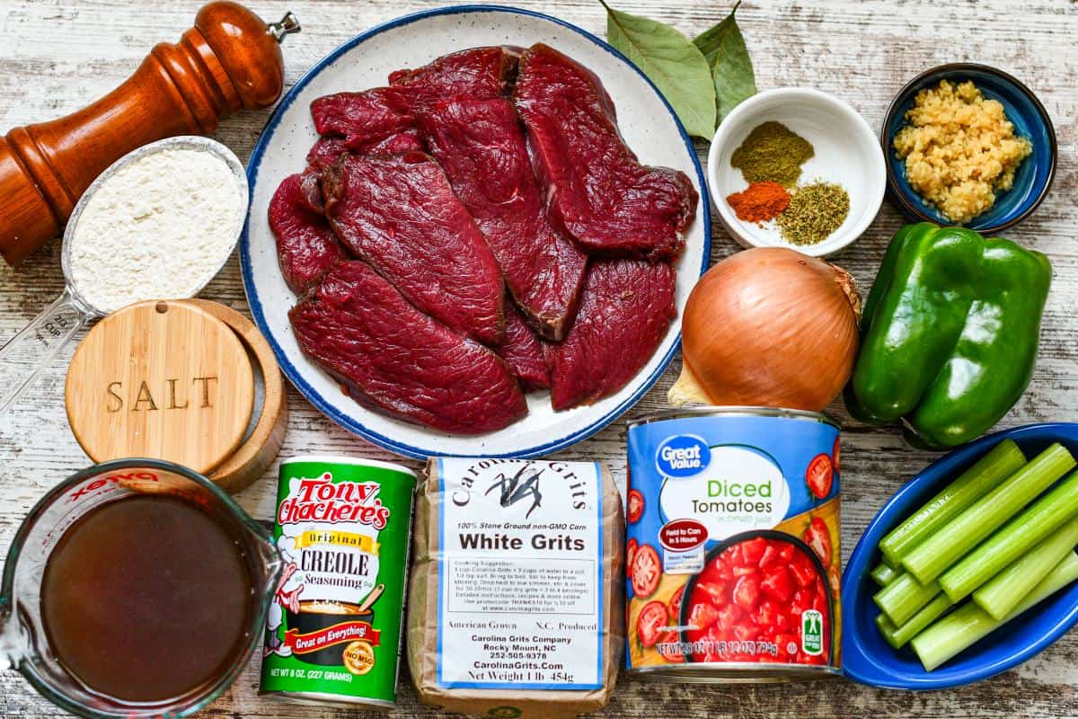 Grits and Grillades Ingredients by Jeff Benda