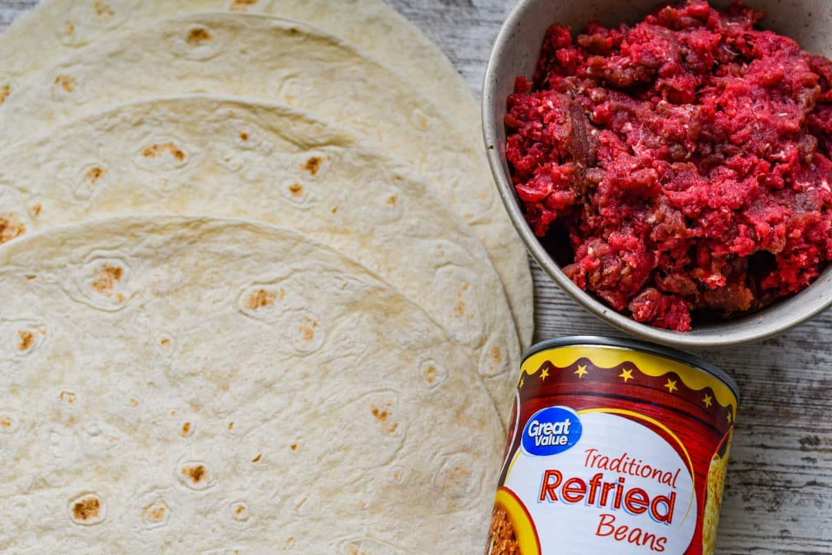 Ground Venison and Refried Beans