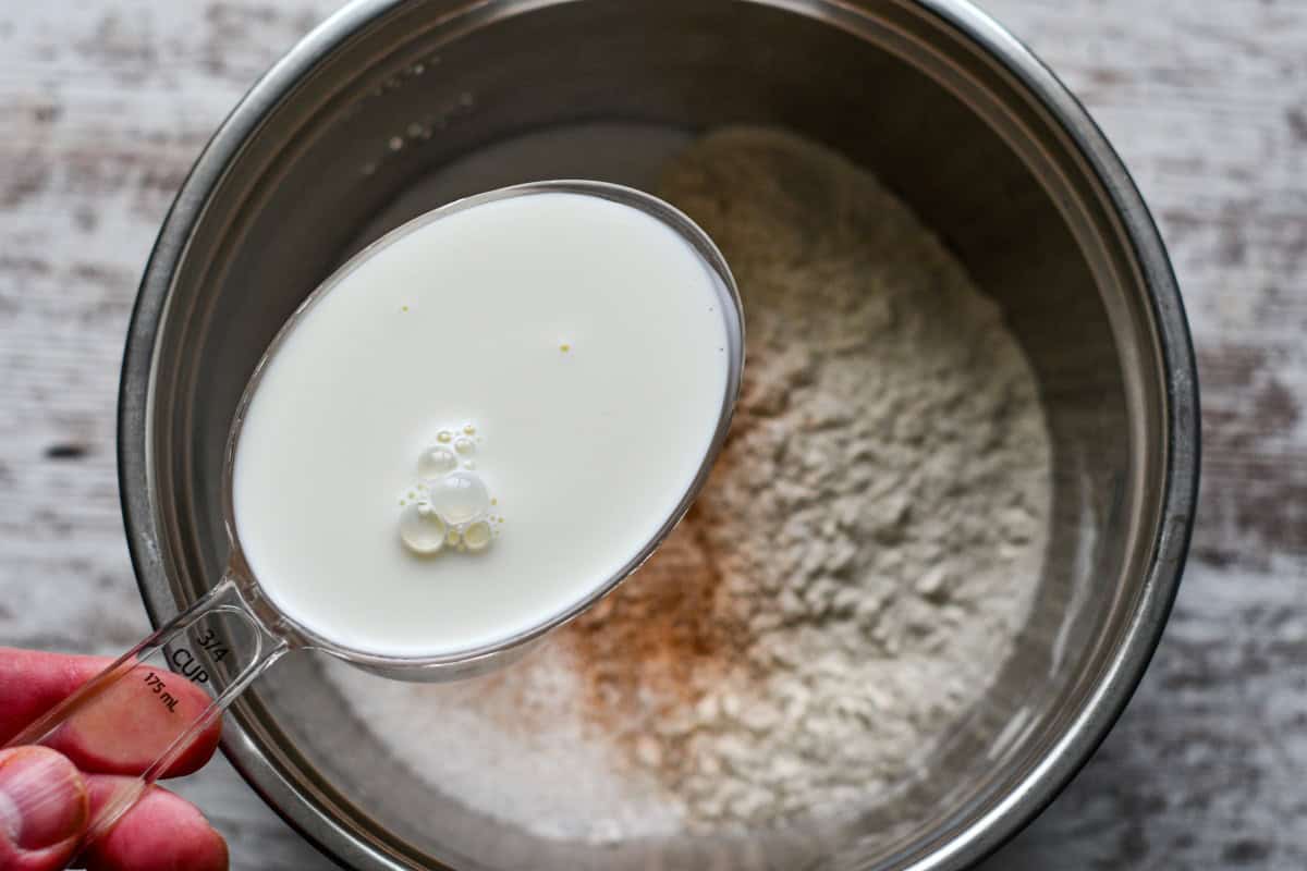 Half and Half for Buffaloberry Cobbler Batter