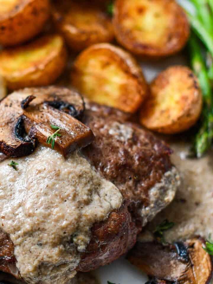 Oven Baked Hamburger Steak and Mushroom Gravy by Jeff Benda