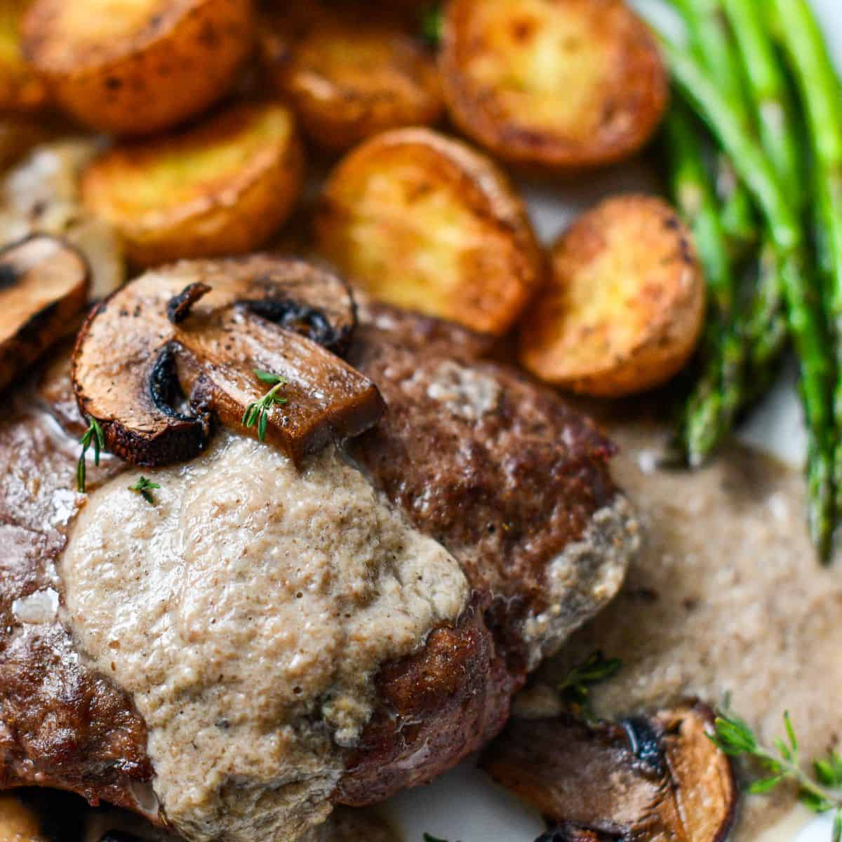 Oven Baked Hamburger Steak and Mushroom Gravy by Jeff Benda