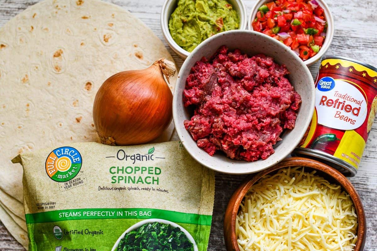 Venison and Refried Beans Quesadillas Ingredients