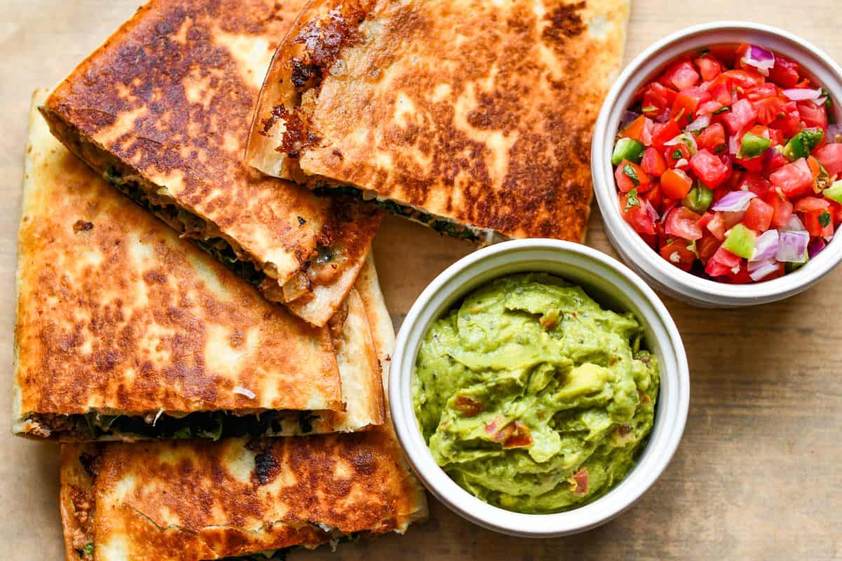 Venison and Refried Beans Quesadillas Recipe by Jeff Benda