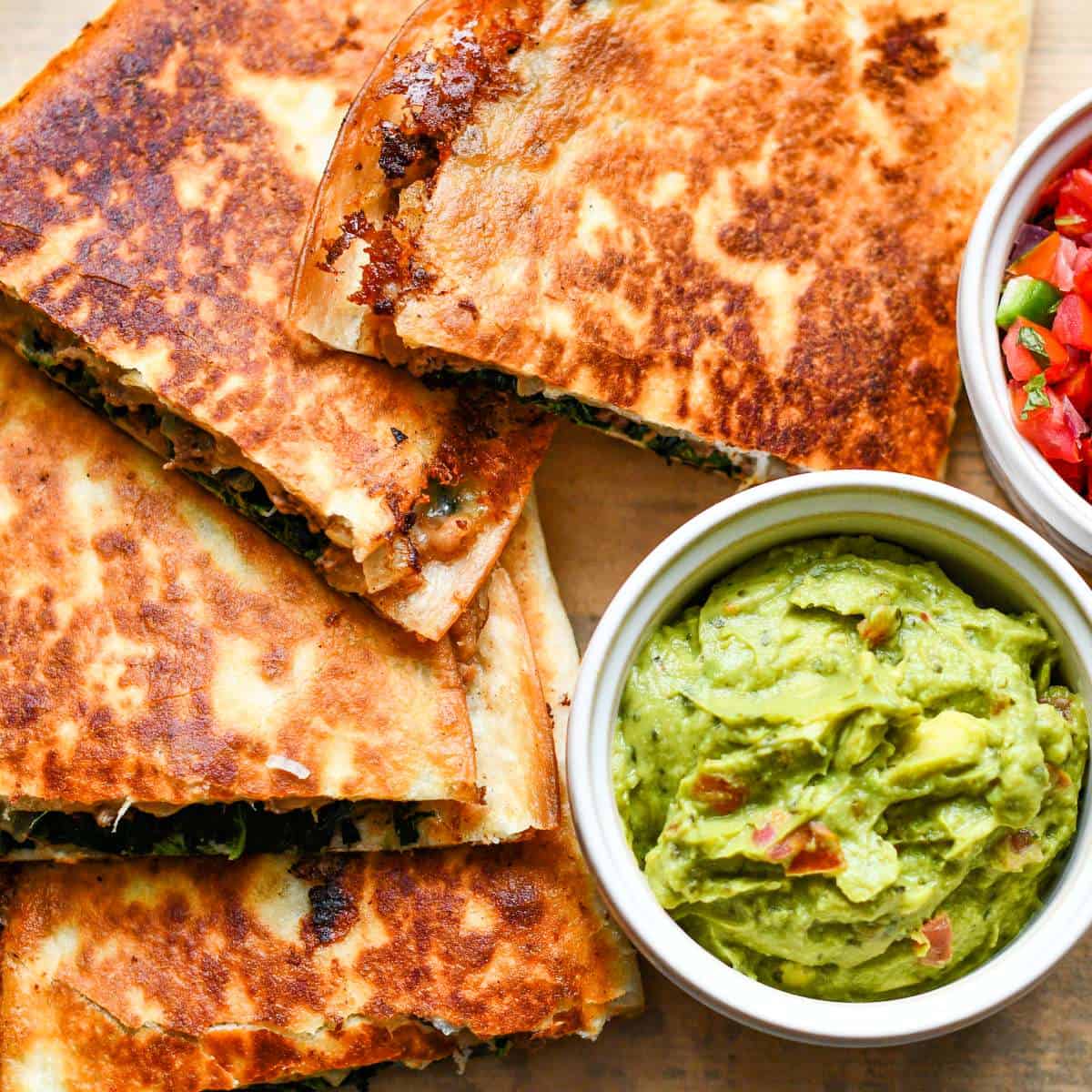 Venison and Refried Beans Quesadillas by Jeff Benda