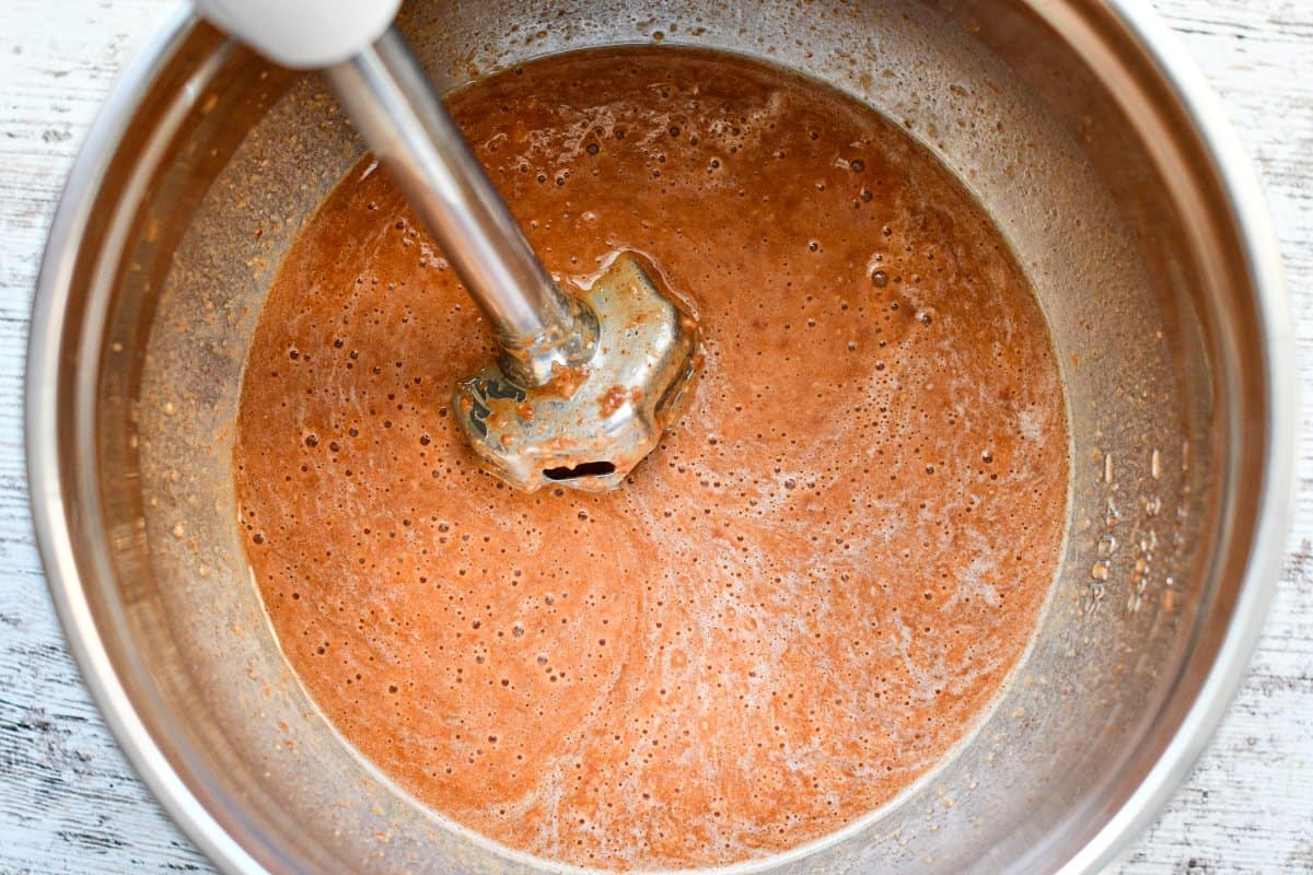 Pureed Chili Beans and Beef Broth for Duck Chili