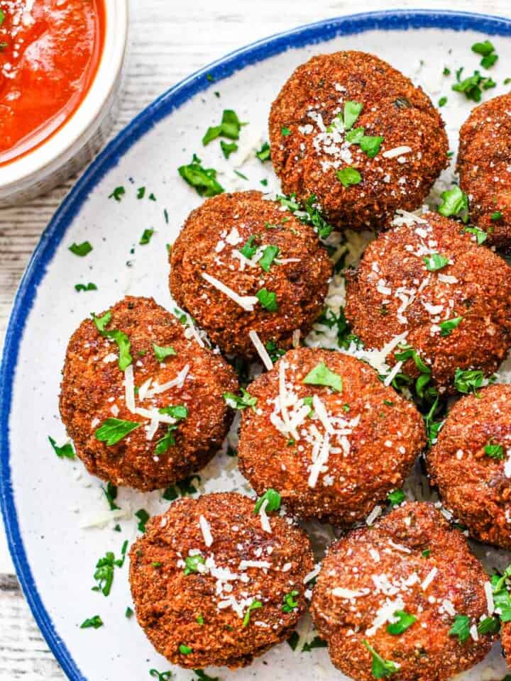 Italian Fried Duck Balls with Marinara Sauce