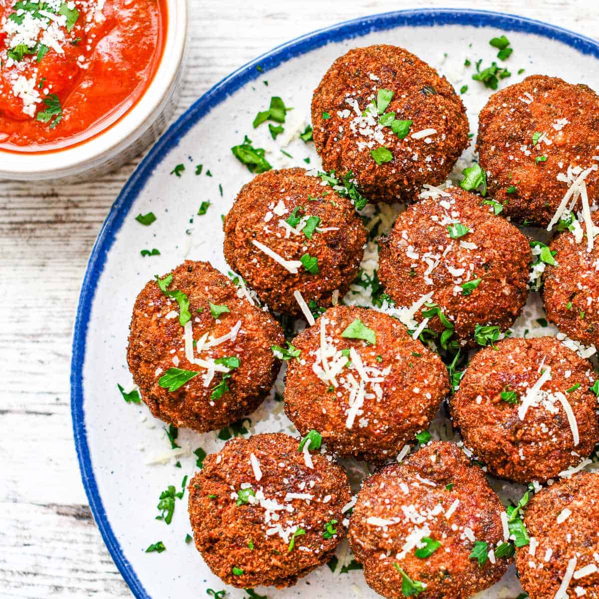 Italian Fried Duck Balls with Marinara Sauce