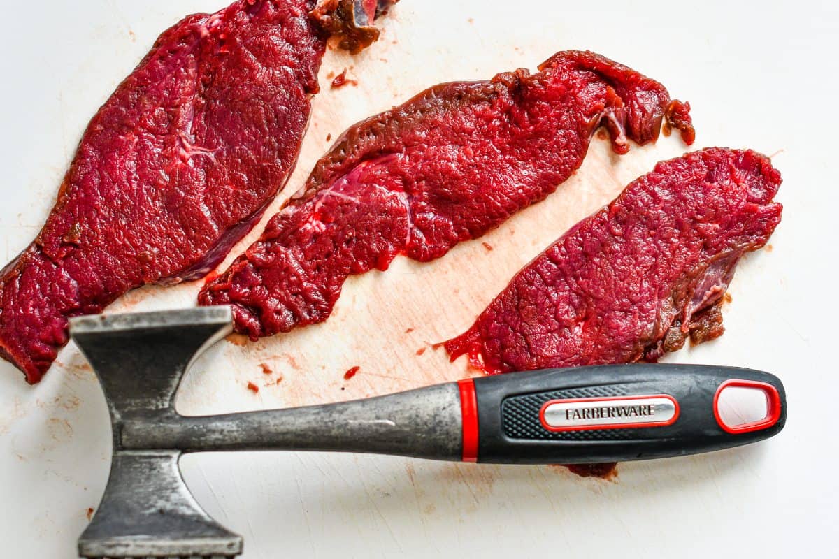 Venison Steak for Grillades and Grits