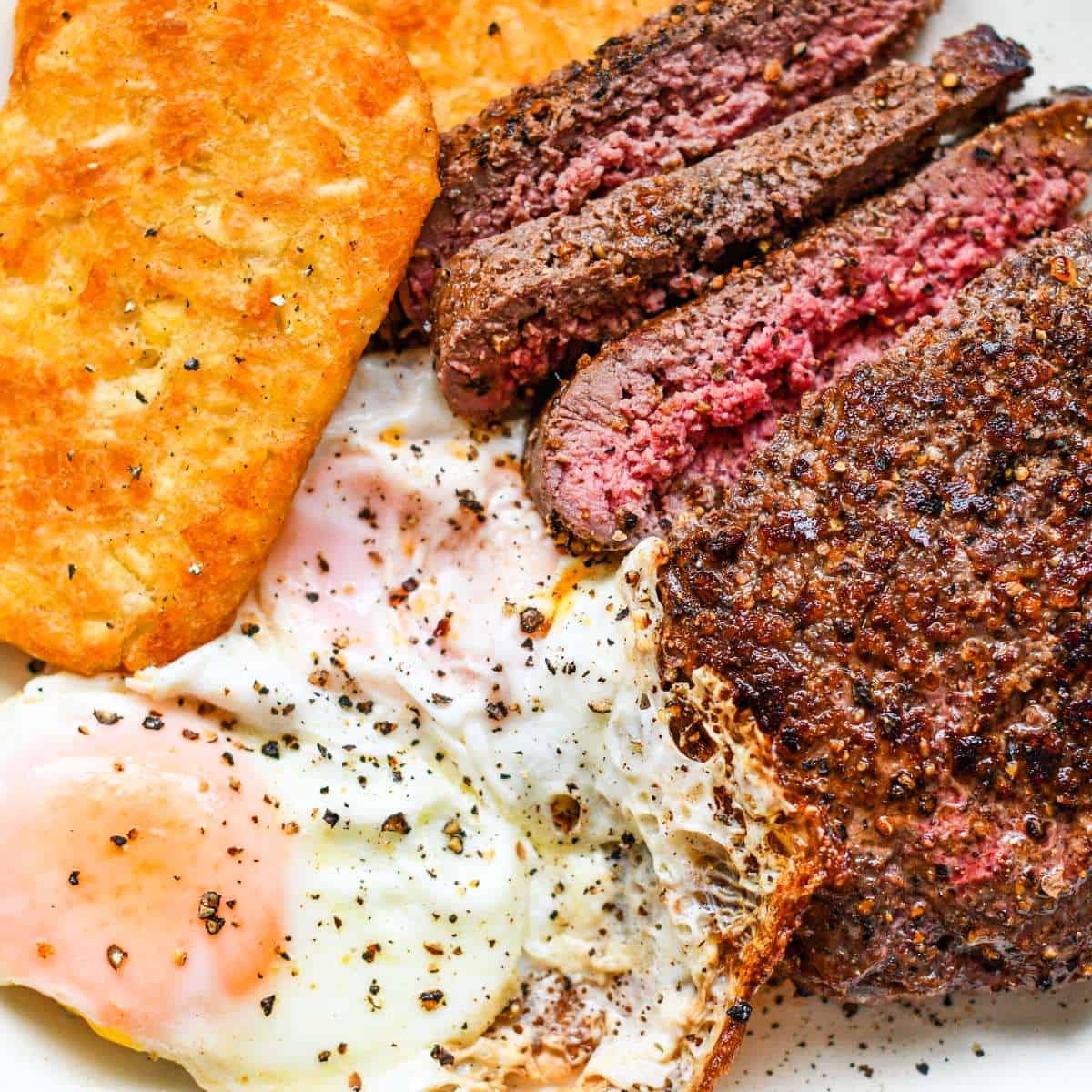 Venison Steak and Eggs by Jeff Benda