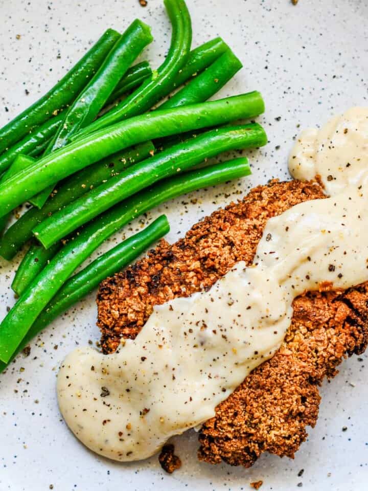 Chicken Fried Jack Rabbit with Gravy Recipe and Green Beans by Jeff Benda