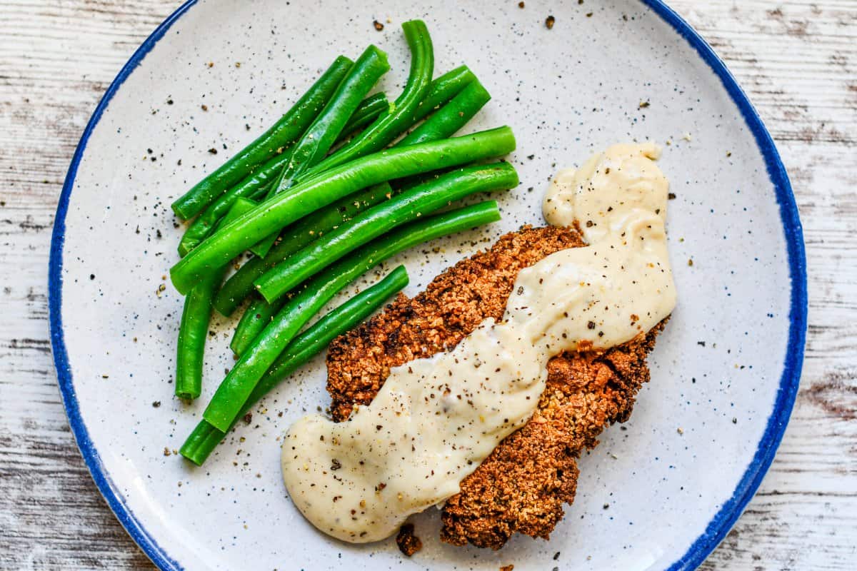 Eating Jackrabbit with Gravy and Green Beans