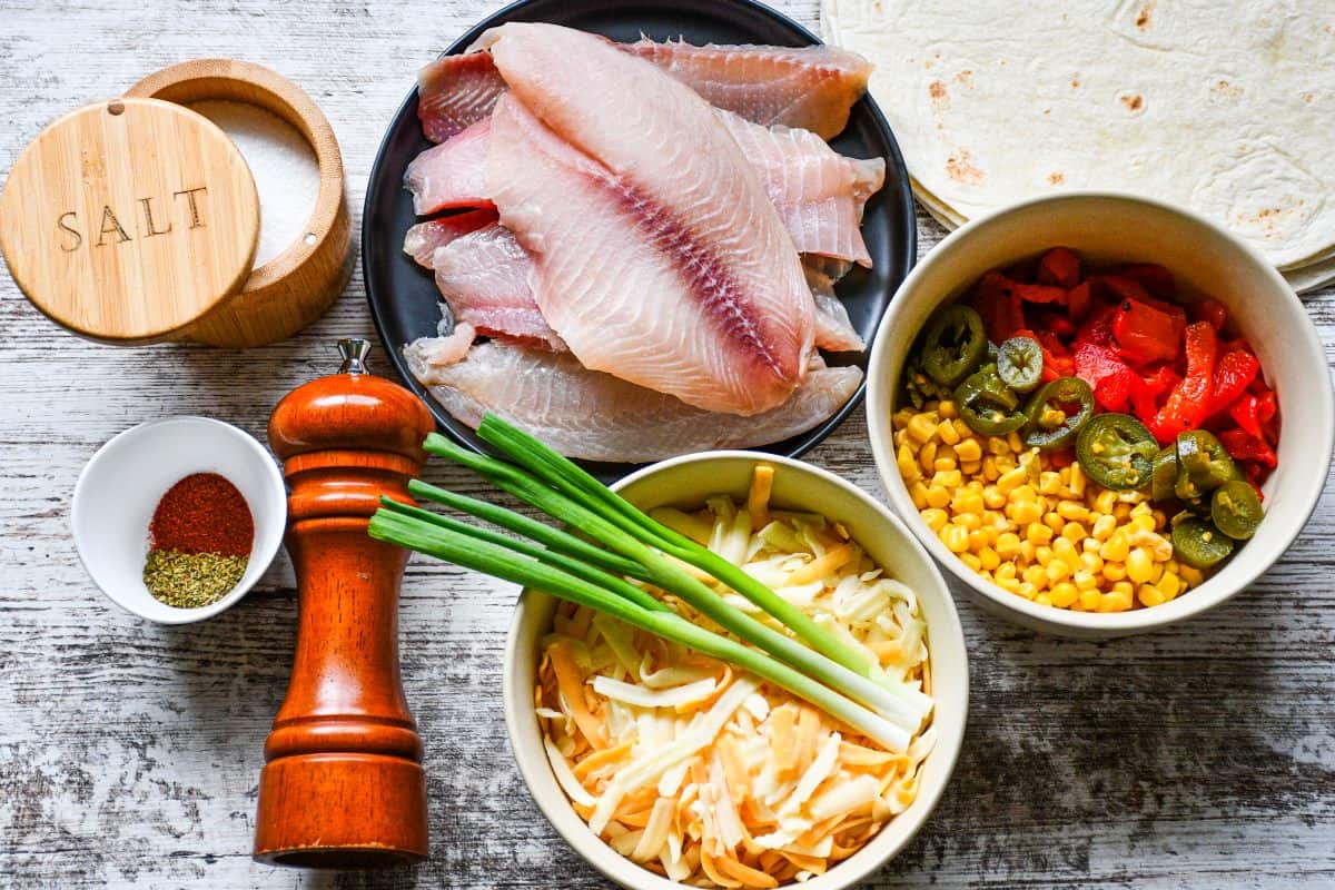 Fish Quesadilla Ingredients