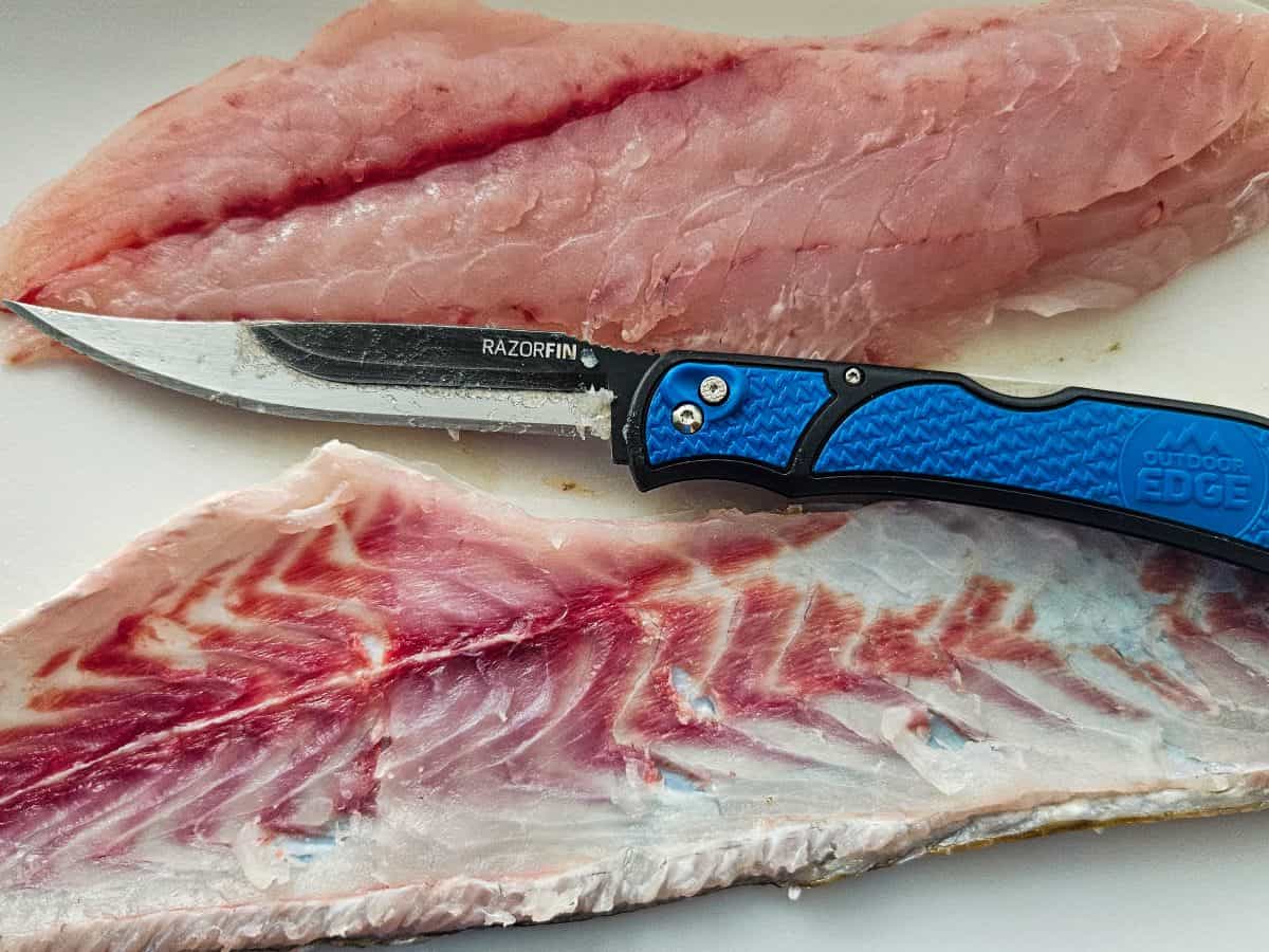 Redfish Fillet with Outdoor Edge RazorFin