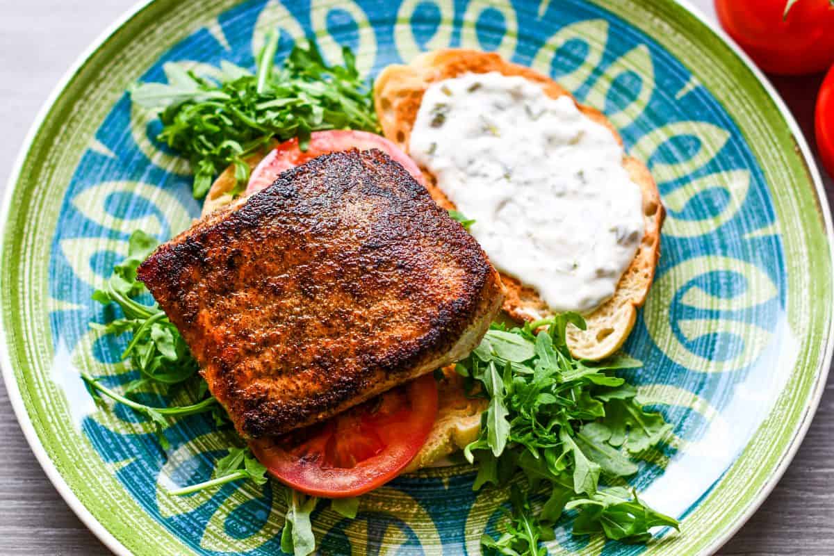 Recipe for Spicy Fish Sandwich by Jeff Benda