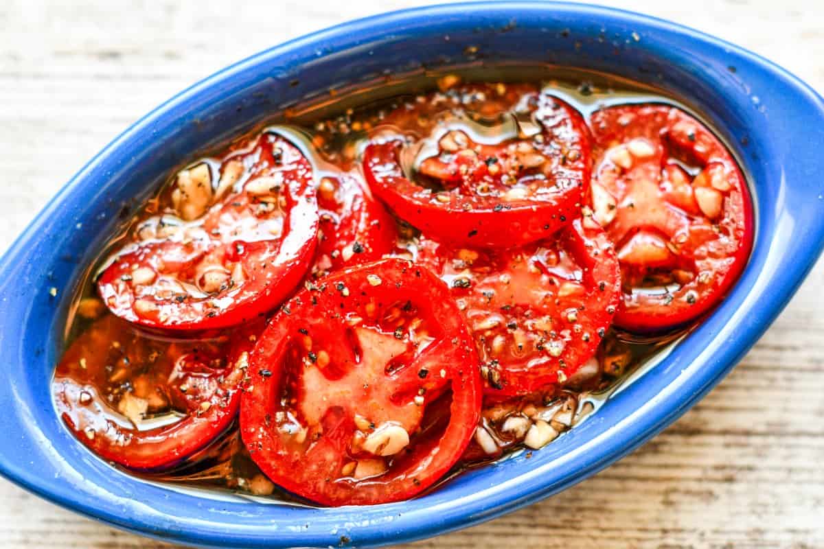 Marinated tomatoes by Jeff Benda