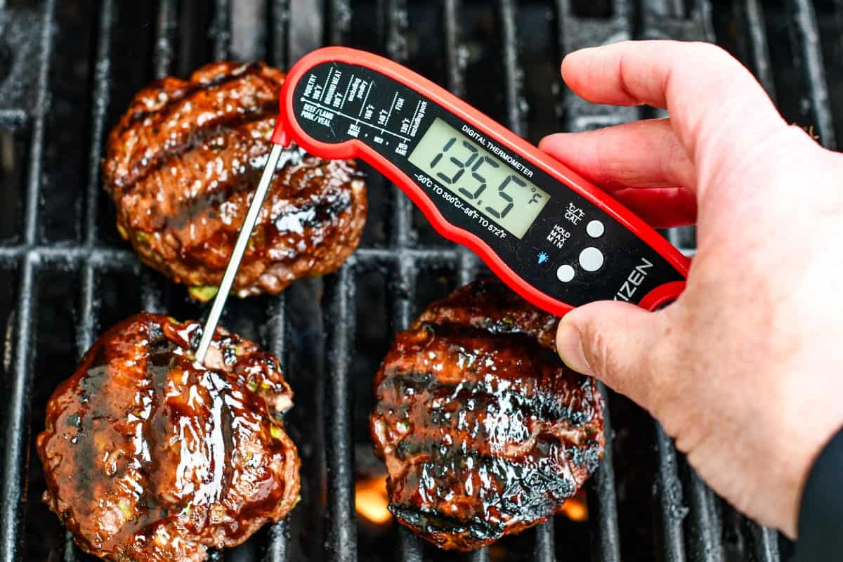 Medium Rare Grilled Burger Recipe with Hoisin Sauce by Jeff Benda