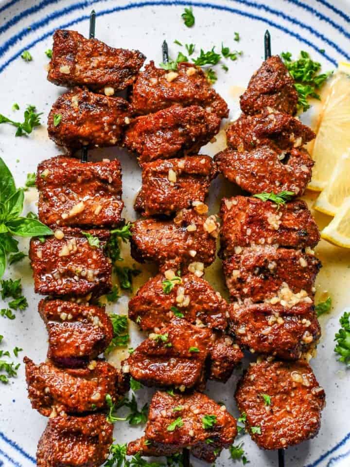 Pinchitos (Pinchos Morunos) are Spice Crusted Spanish Skewers