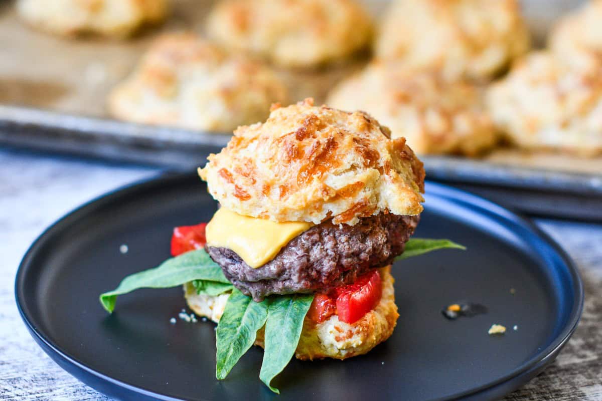 Cheddar Bay Biscuit Burgers