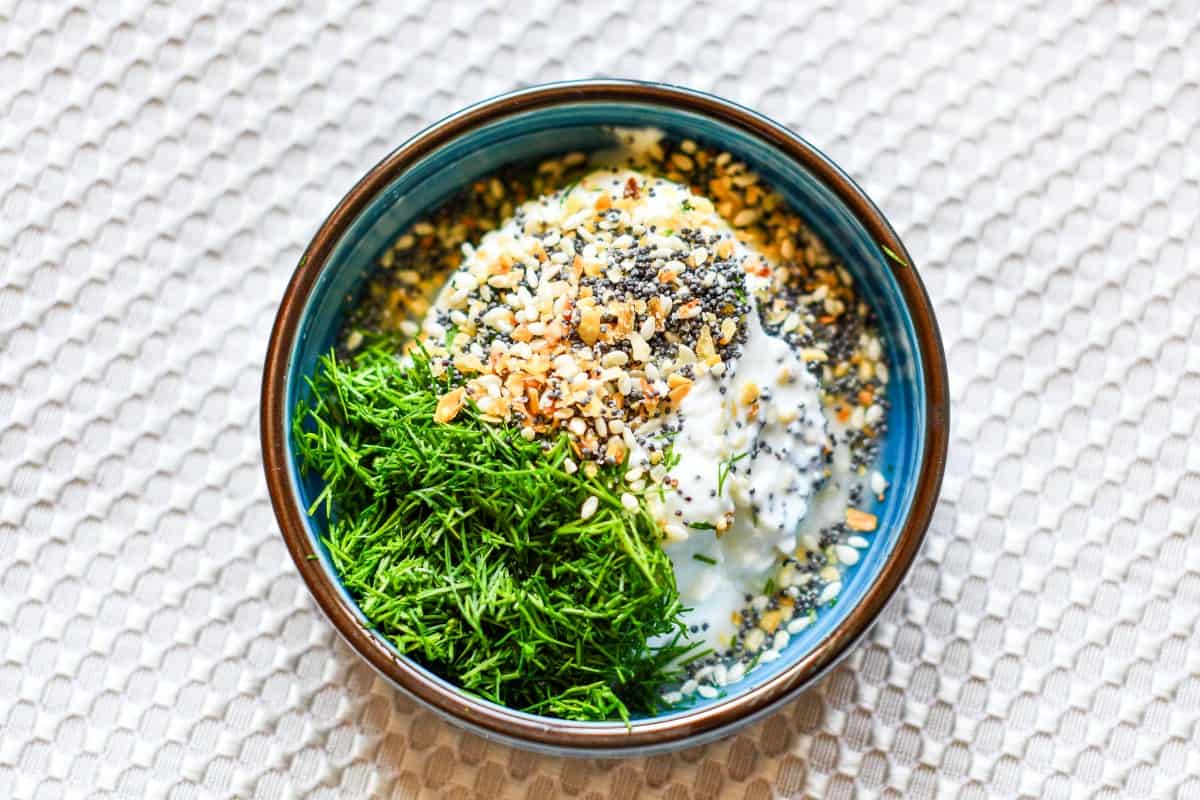 Greek Yogurt Dressing for Smoked Salmon Salad