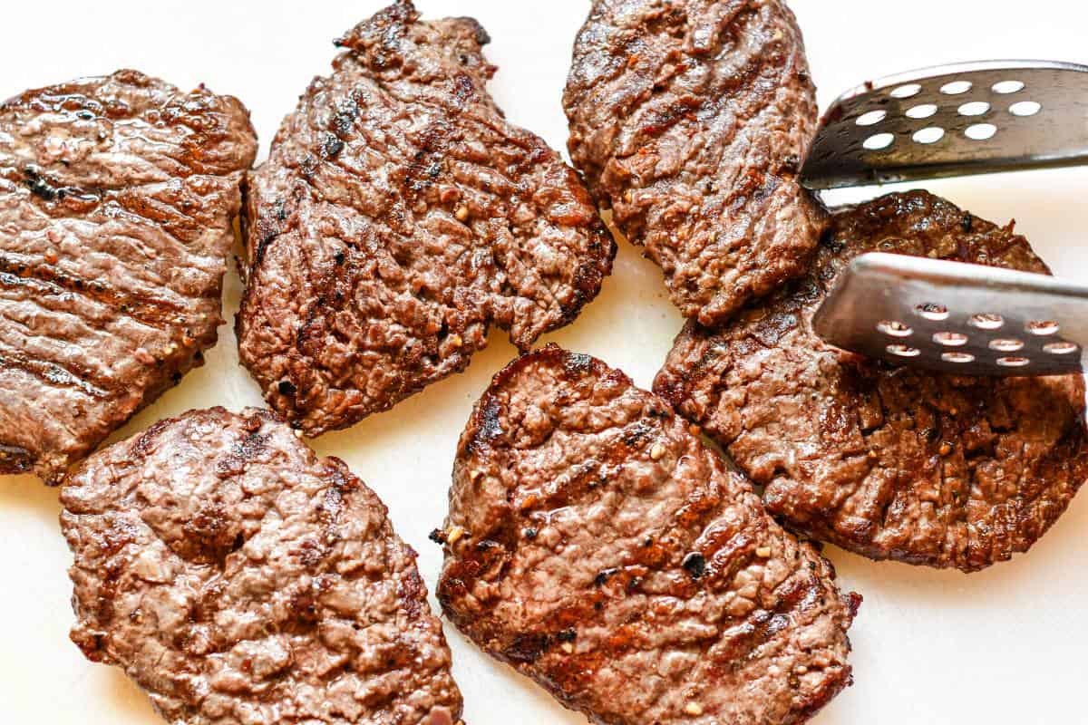 Grilled Venison Cube Steaks