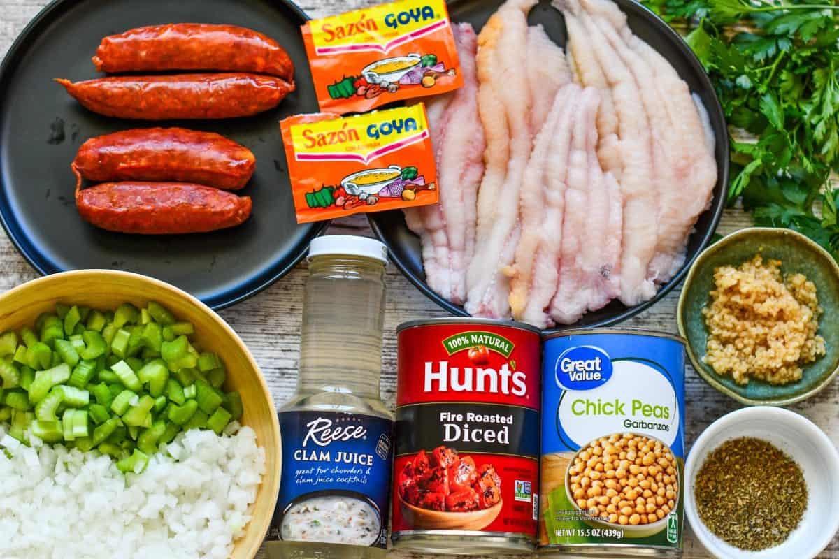 Chorizo and Catfish Stew Recipe Ingredients