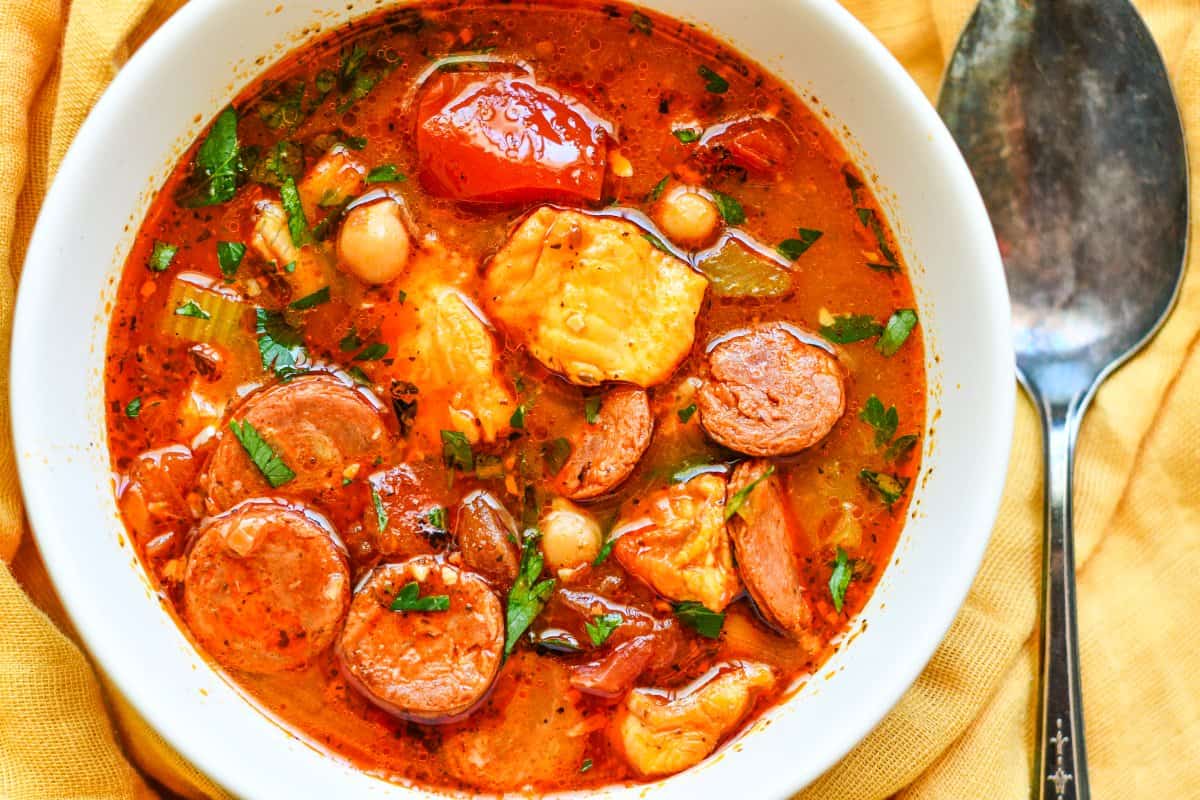 Easy Catfish Stew Recipe with Chorizo and Sazon Goya Fish