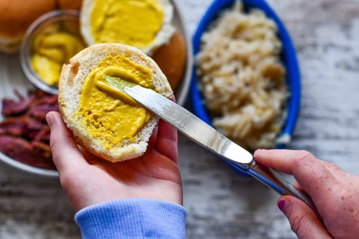Yellow Mustard for Goose Pastrami Sliders