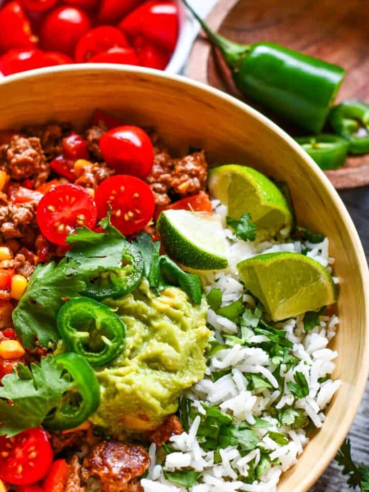 Easy Venison Burrito Rice Bowl Recipe by Jeff Benda