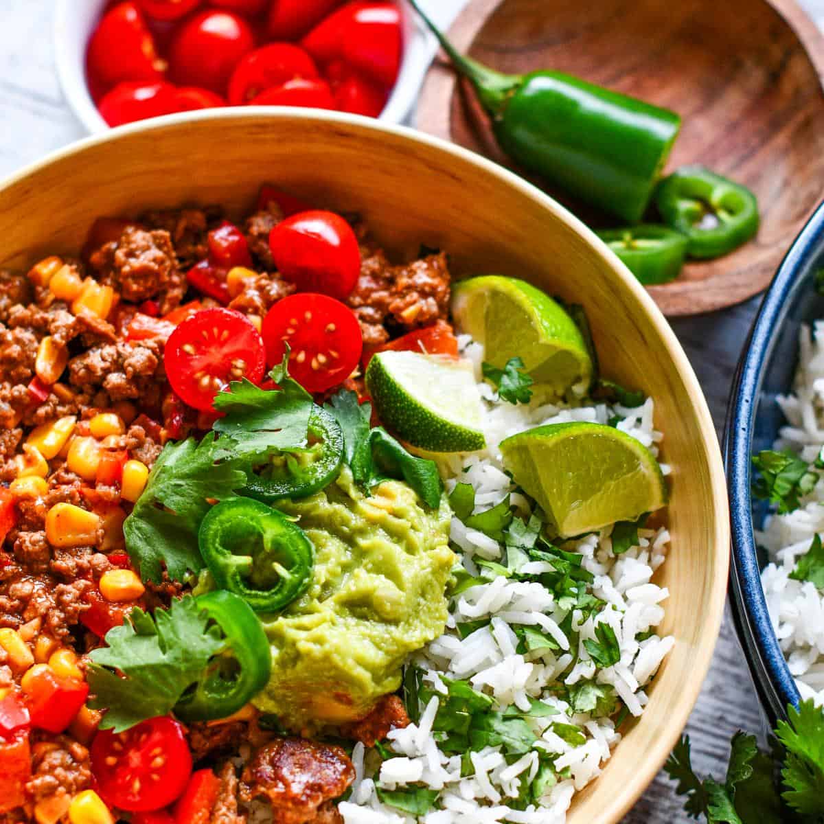 Easy Venison Burrito Rice Bowl Recipe by Jeff Benda