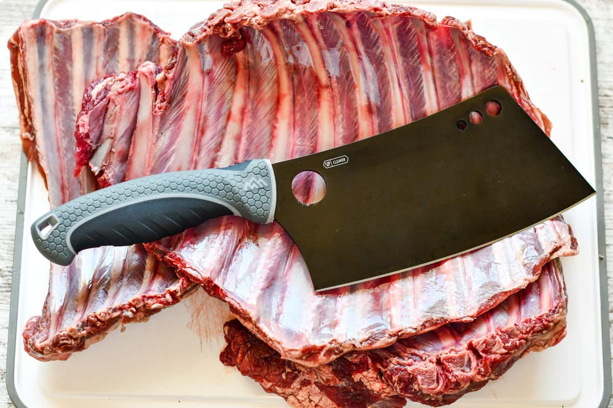 Outdoor Edge Cleaver with Deer Ribs