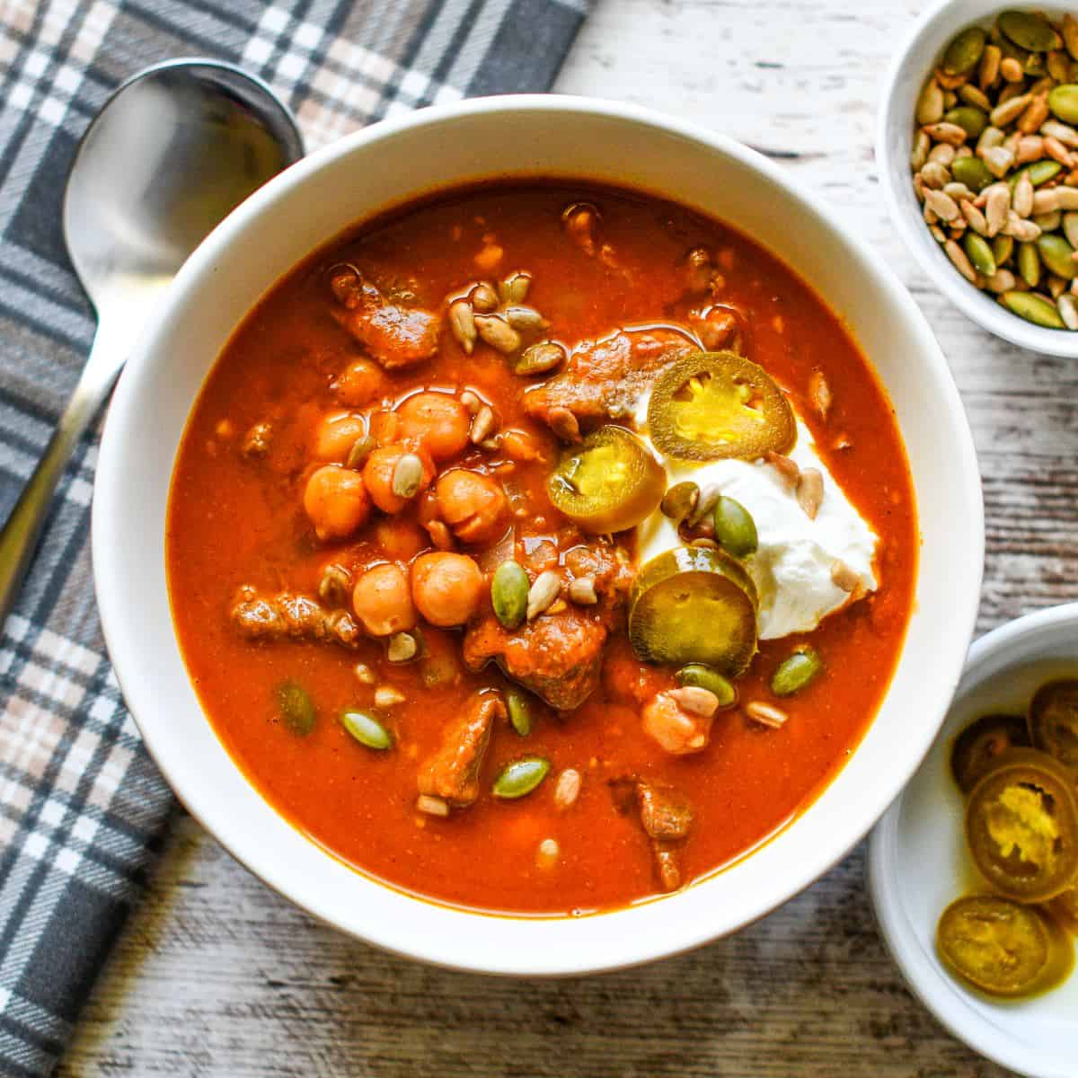 Easy Weeknight Venison & Pumpkin Chili by Jeff Benda