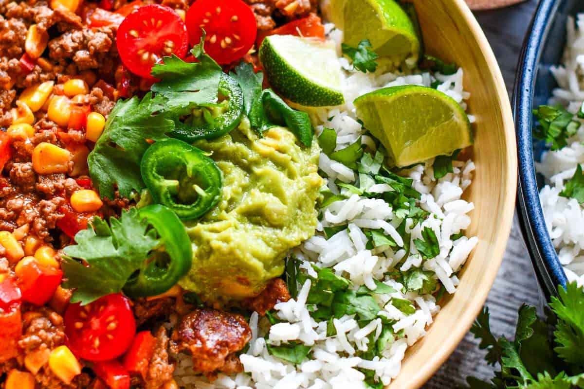 Venison Burrito Rice Bowl Recipe by Jeff Benda